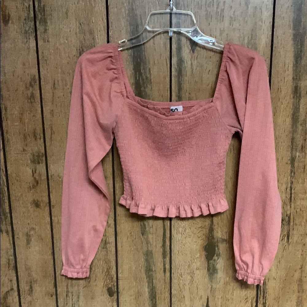 SO XS Long-Sleeved Crop Top